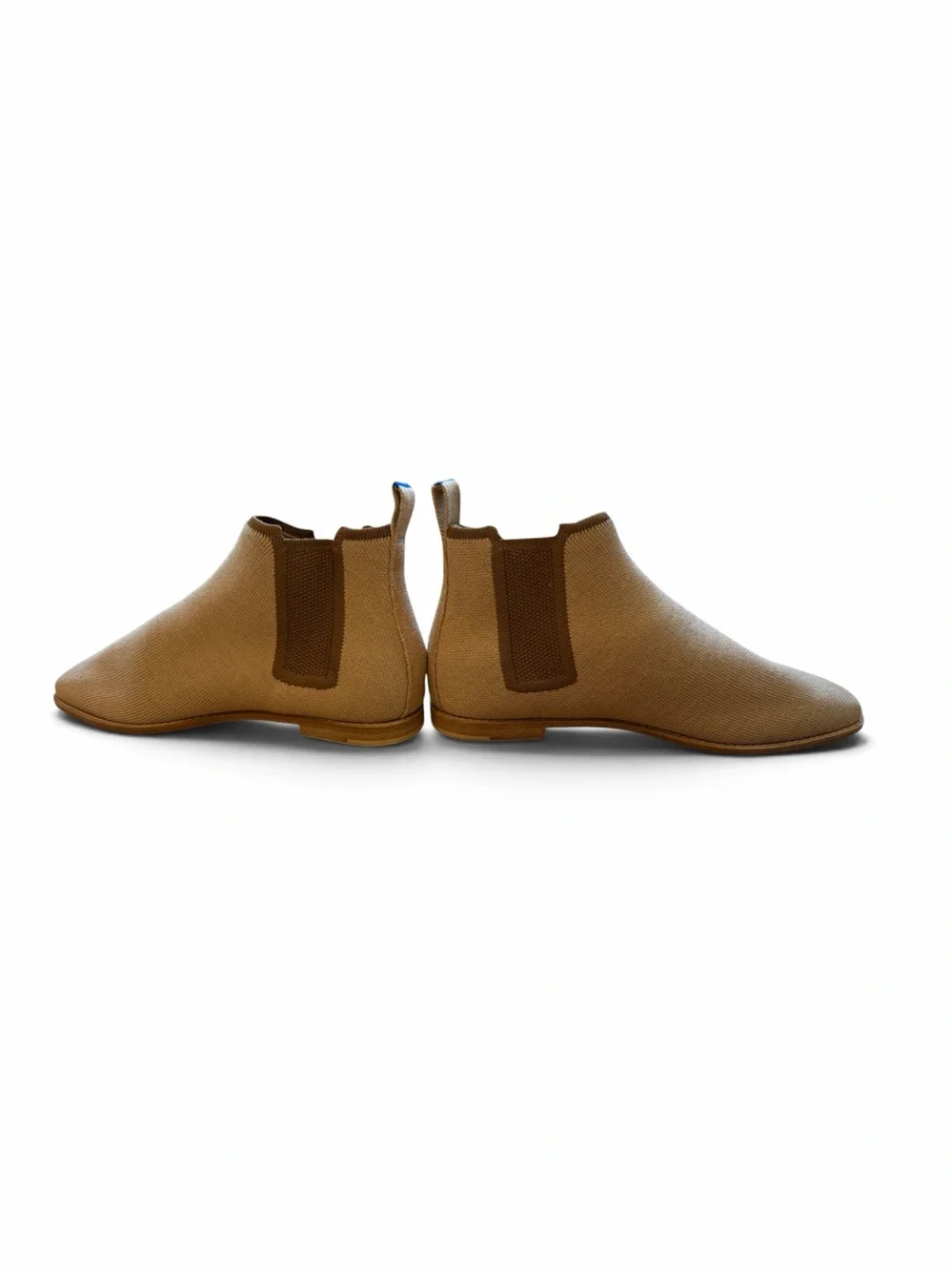 Rothy's The Merino Wool Chelsea Ankle Boot in Chesnut Soft Knit Size 9.5